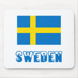 Sweden and Swedish Flag Mouse Pad