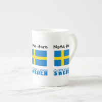 Sweden and Swedish Flag with Your Name