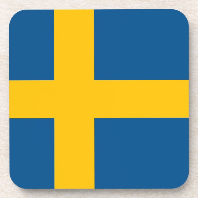 Sweden Beverage Coaster (Front)