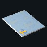 Sweden Bubble Flag Notepad<br><div class="desc">Represent Sweden! This item features a shiny round aqua gel bubble filled with the Swedish flag with the text 'Sweden' circling it. Do you know a Swede or Swedish-American who misses their home country and culture and would like to be patriotic about their nation? Travellers to Sverige, Swedish-Americans, or the...</div>