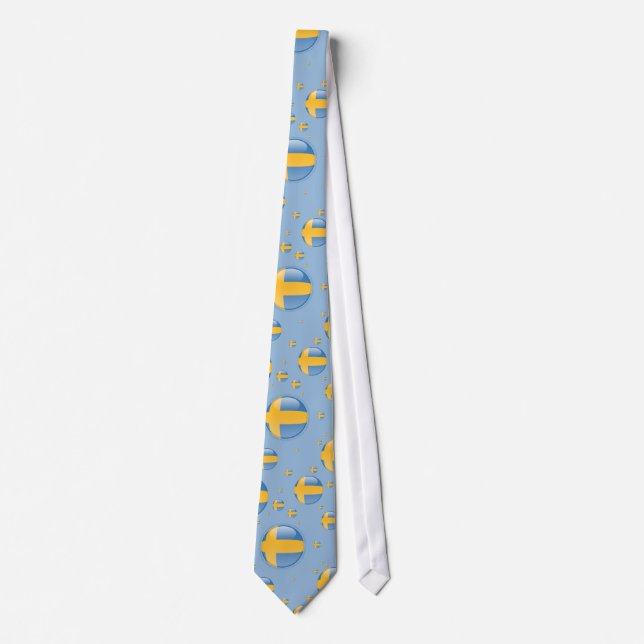 Sweden Bubble Flag Tie (Front)