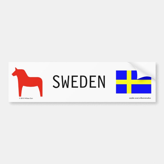 Sweden Bumper Sticker (Front)