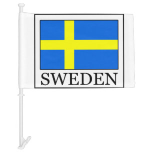 Sweden Car Flag