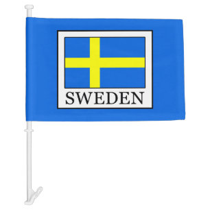Sweden Car Flag