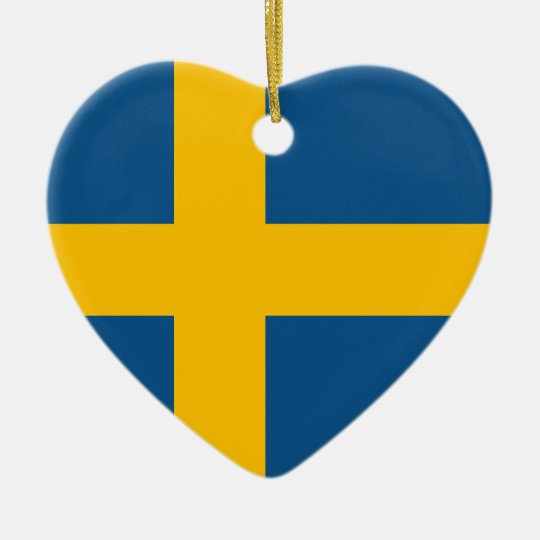 Sweden Ceramic Ornament
