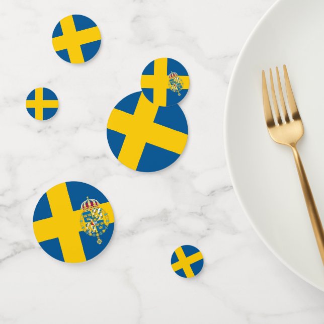Sweden Confetti, party, Swedish Flag Confetti (Group)