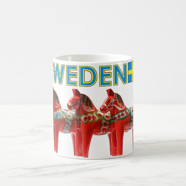Sweden Dala Horse Coffee Mug (Center)
