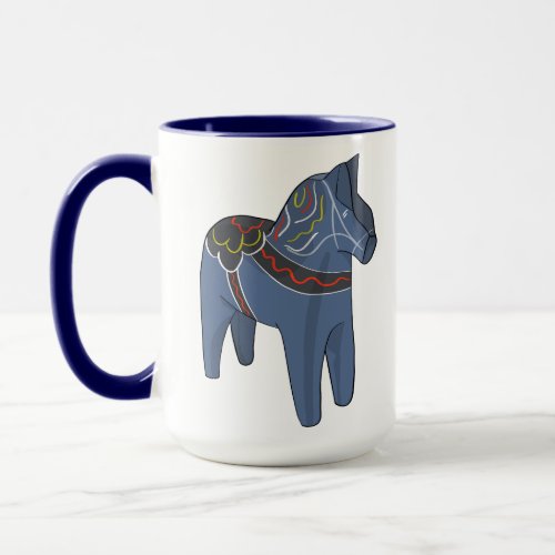 Sweden Dala Horse Dalecarlian Swedish Mug