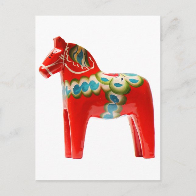 Sweden Dala Horse Postcard (Front)
