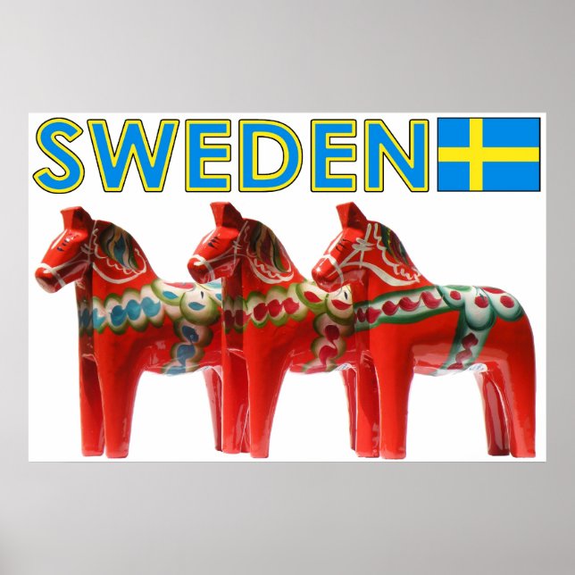 Sweden Dala Horse Poster (Front)