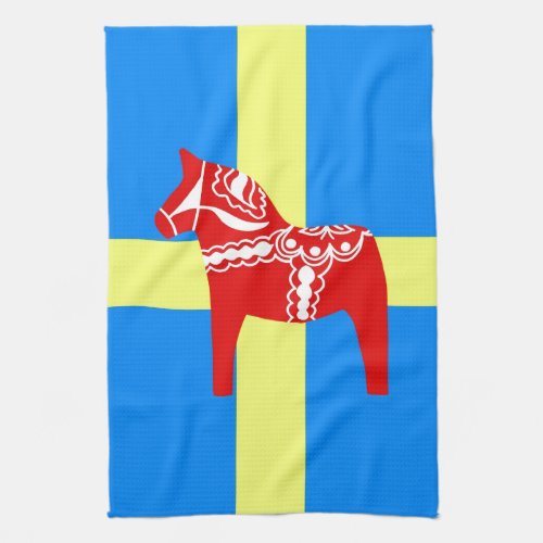 Sweden Dala Horse Towel