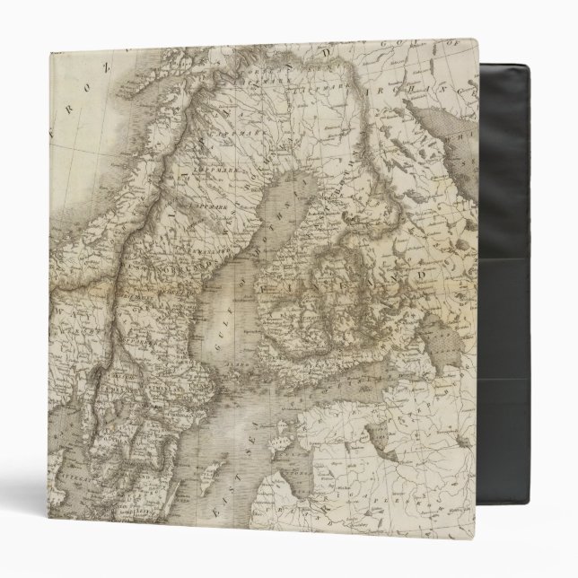 Sweden, Denmark, Norway 3 Ring Binder (Front/Inside)