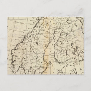 Sweden, Denmark, Norway and Finland Postcard