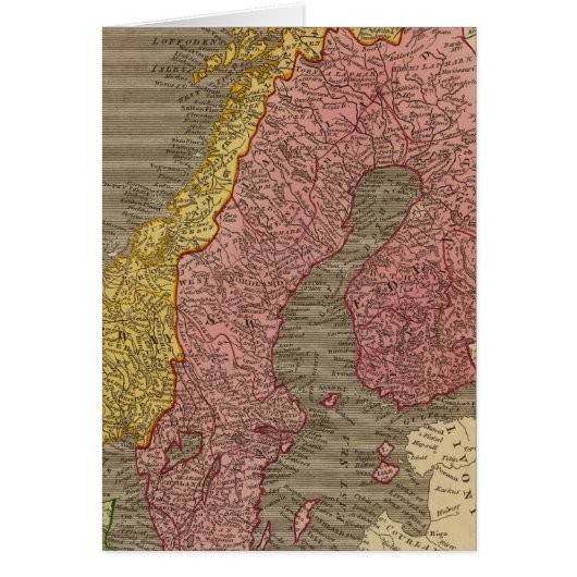 Sweden, Denmark, Norway Cards (Front)