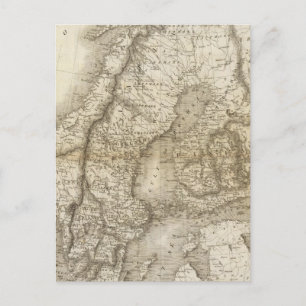 Sweden, Denmark, Norway Postcard