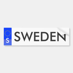 Sweden - European Union License Sticker