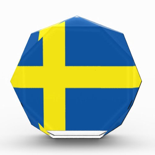 Sweden Flag Acrylic Award