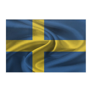 Sweden Flag Acrylic Print