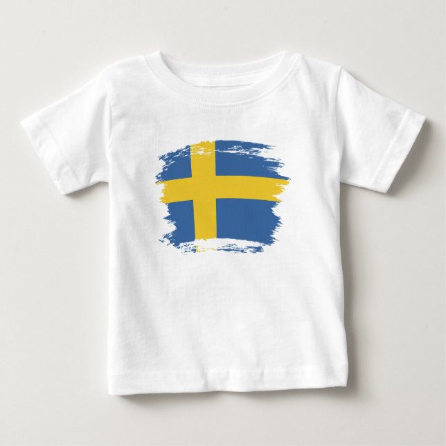 Sweden flag baby T-Shirt (Front)