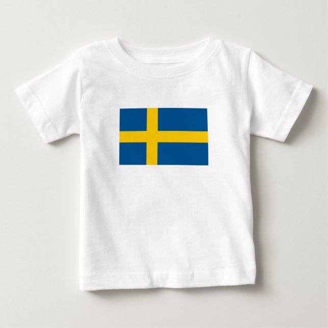 Sweden Flag Baby T-Shirt (Front)
