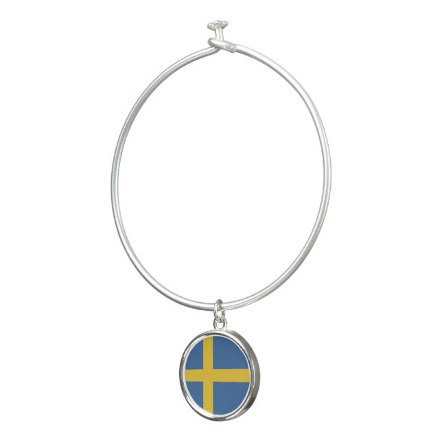 Sweden flag bangle bracelet (3/4)