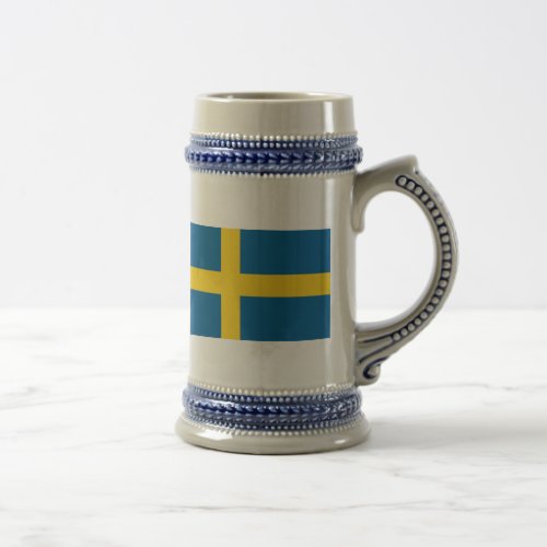 sweden flag beer stein