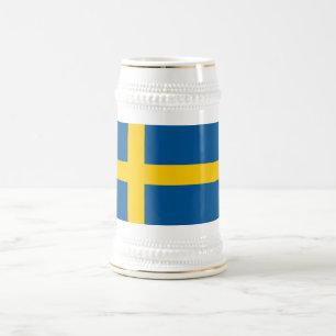 Sweden Flag Beer Stein
