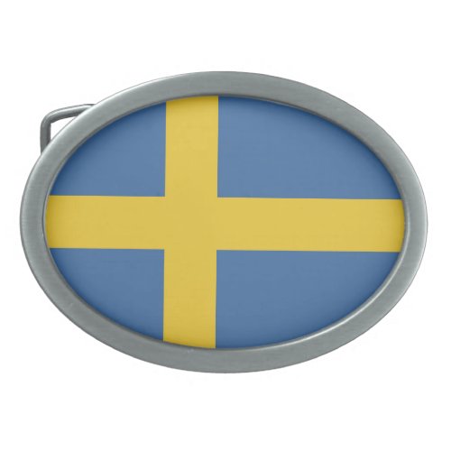 Sweden flag belt buckle