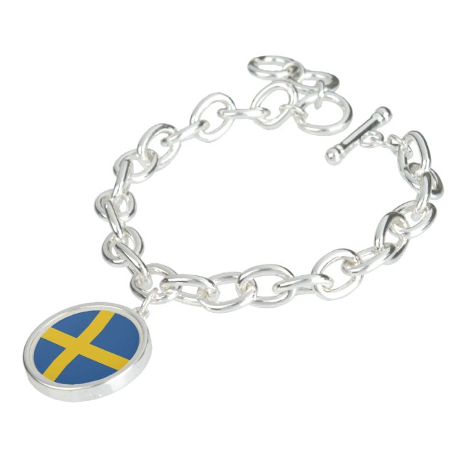 Sweden flag bracelet (Side)