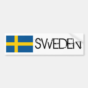 Sweden Flag Bumper Sticker
