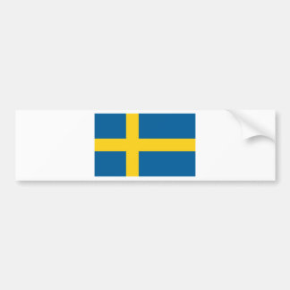 Sweden flag bumper sticker