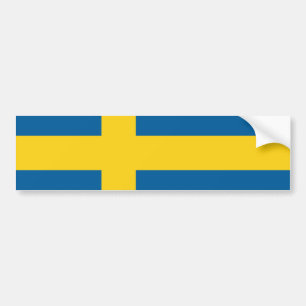 sweden flag bumper sticker