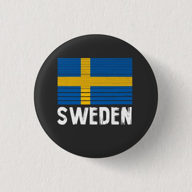 Sweden Flag Button (Front)