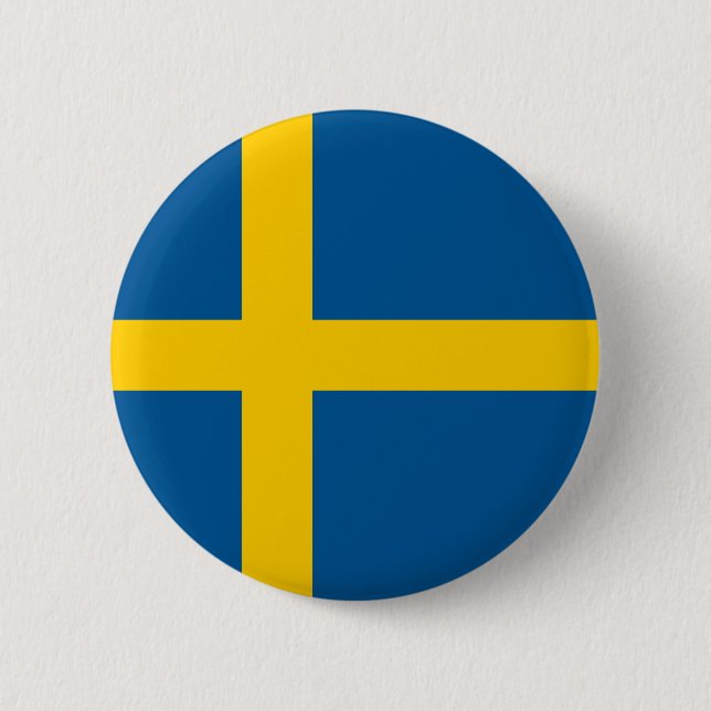 Sweden Flag Button (Front)