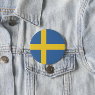 Sweden flag button