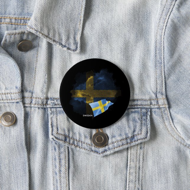 Sweden flag button (In Situ)