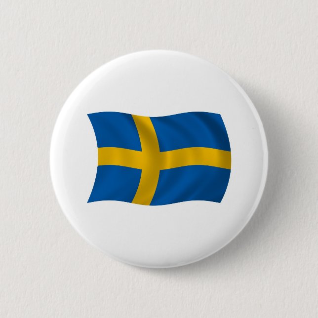 Sweden Flag Button (Front)