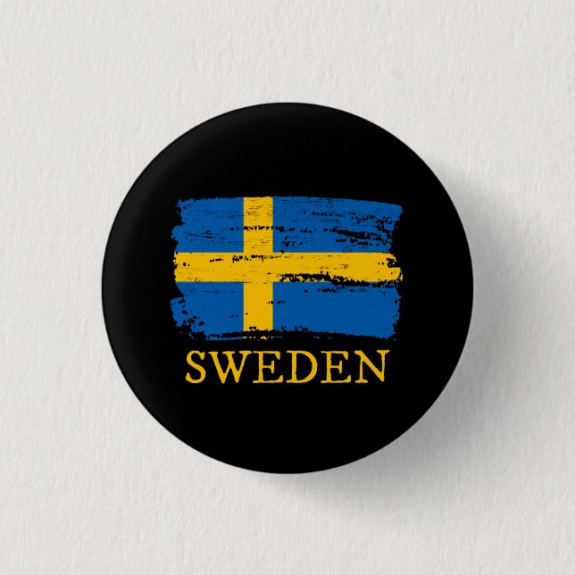 Sweden Flag Button (Front)