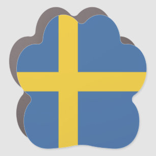 Sweden flag car magnet