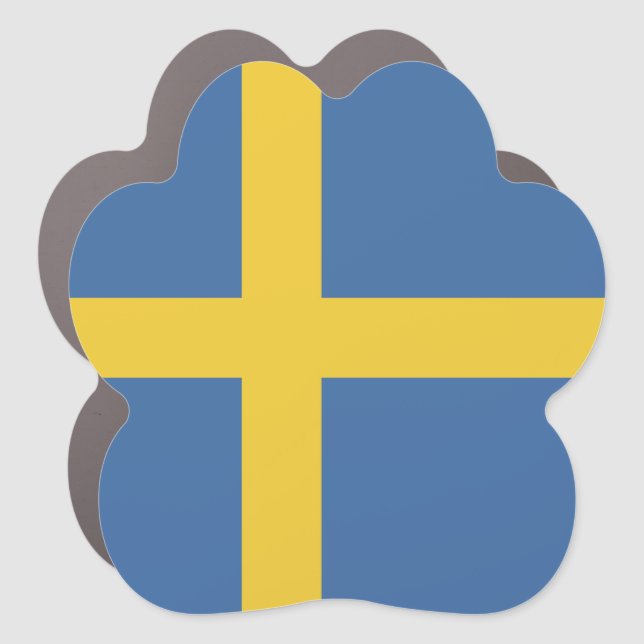 Sweden flag car magnet (Front)