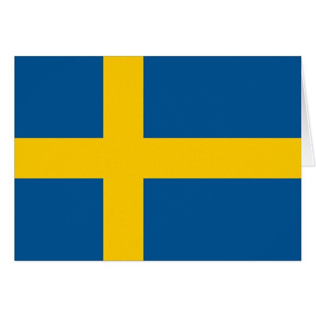 Sweden Flag Cards (Front Horizontal)