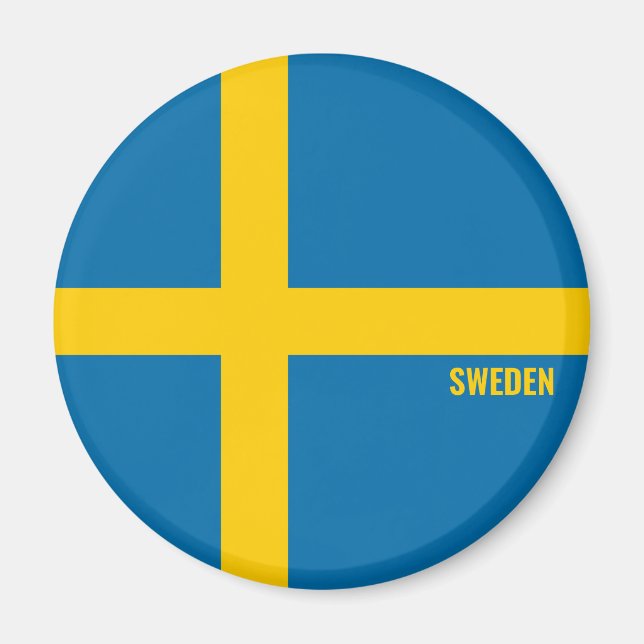 Sweden Flag Charming Patriotic Magnet (Front)