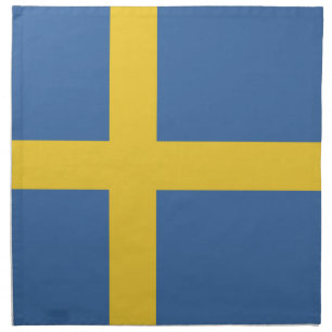 Sweden flag cloth napkin