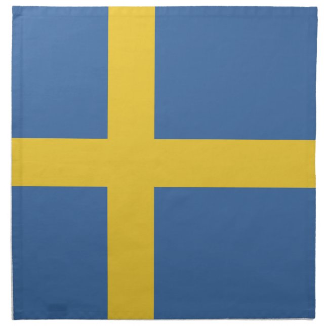 Sweden flag cloth napkin (Front)