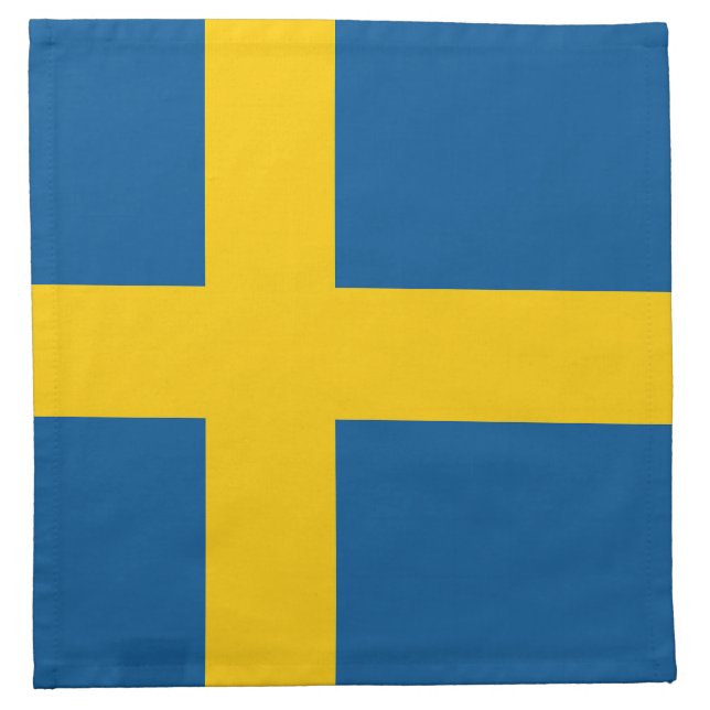 Sweden Flag Cloth Napkin (Front)