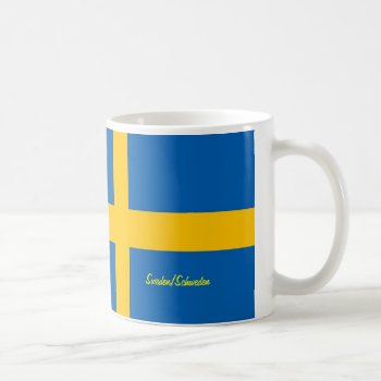 Sweden Flag Coffee Mug by MehrFarbeImLeben at Zazzle