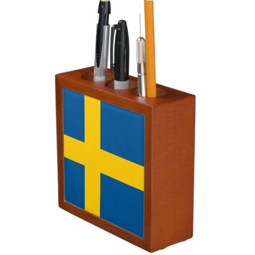 Sweden Flag Desk Organizer