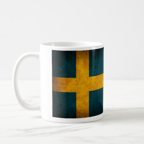 Sweden Flag Distressed Mug