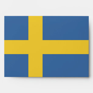 Sweden flag envelope