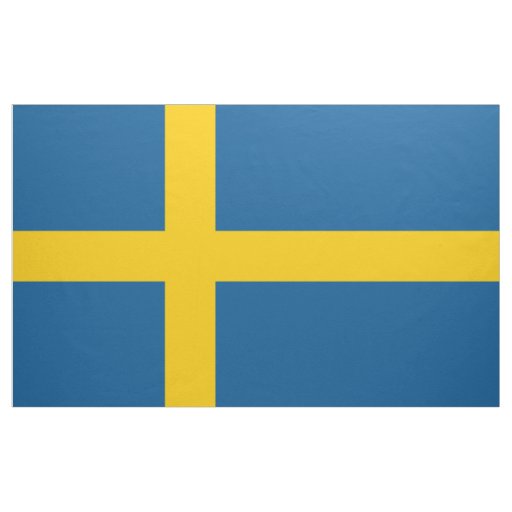 Sweden Flag Fabric